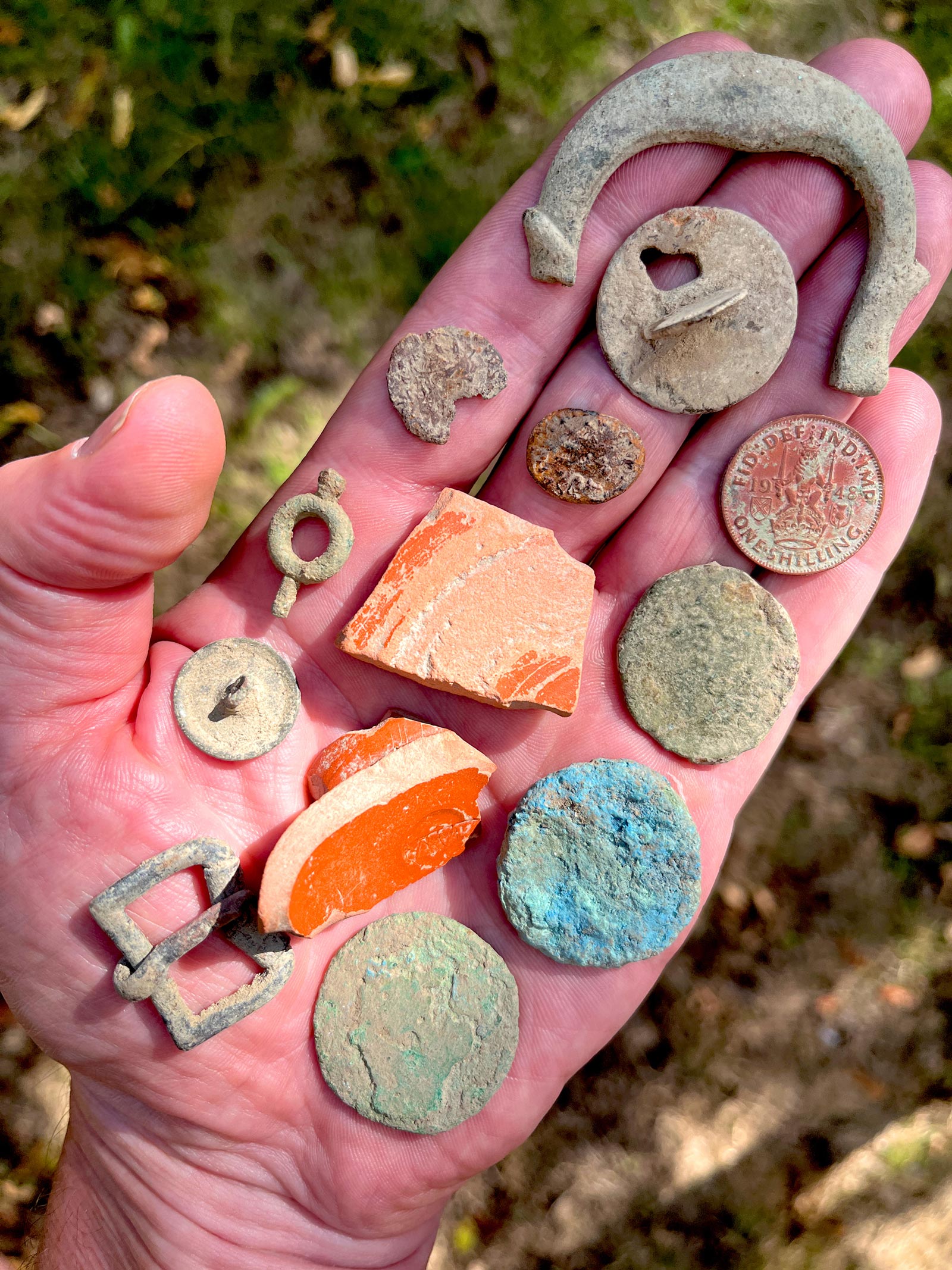 Hand with Samian Ware