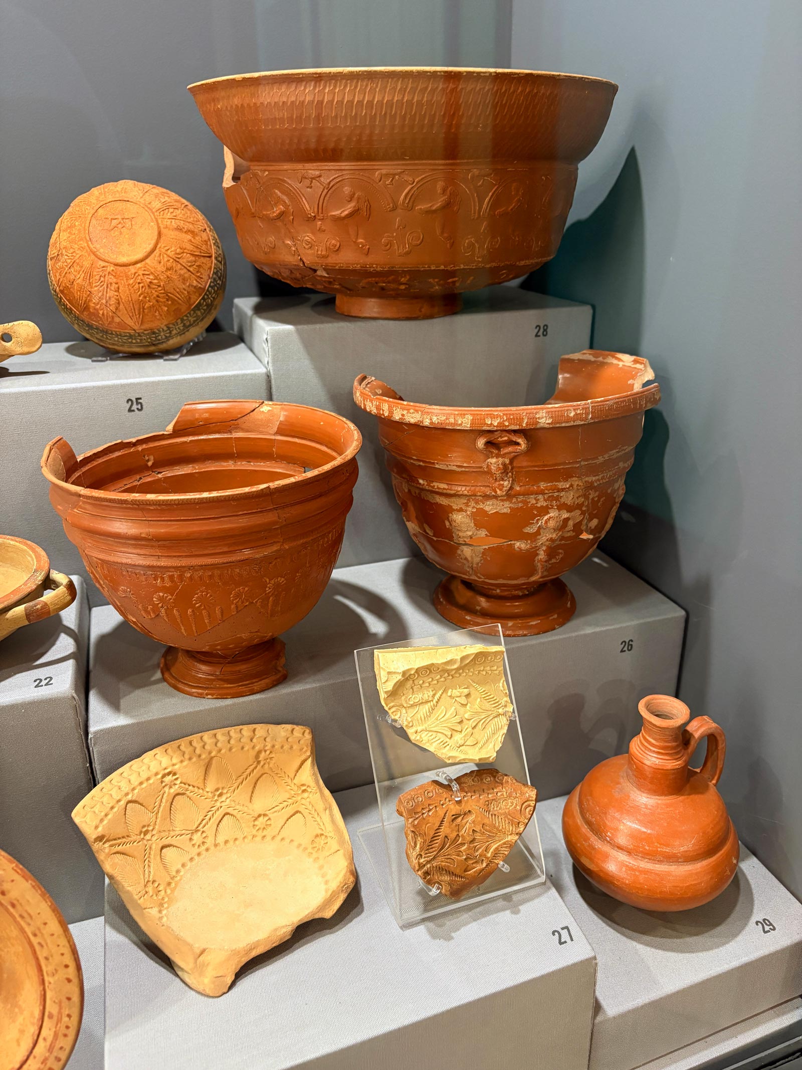 Roman Samian Ware Pottery